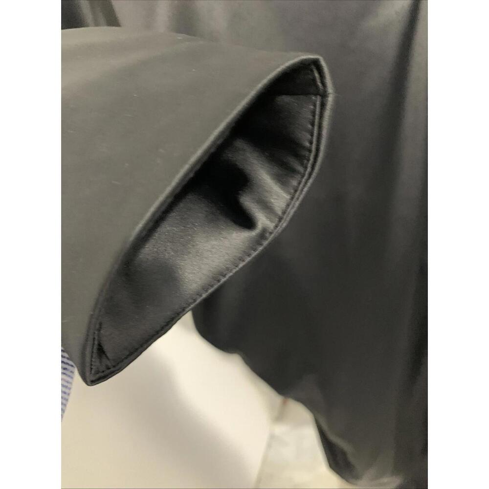 Derek Lam IOC Athleta Womens UPTOWN Black Satin Oversized Snap Coat Jacket XS - Picture 3 of 9